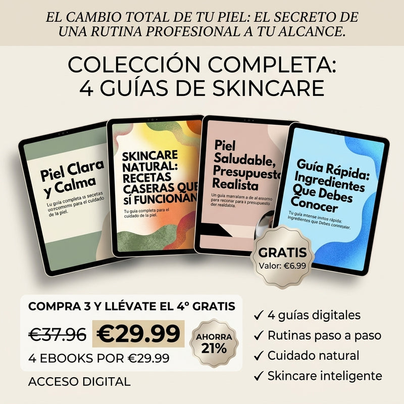 Pack Completo: 4 Guías de Skincare (Ebooks PDF)